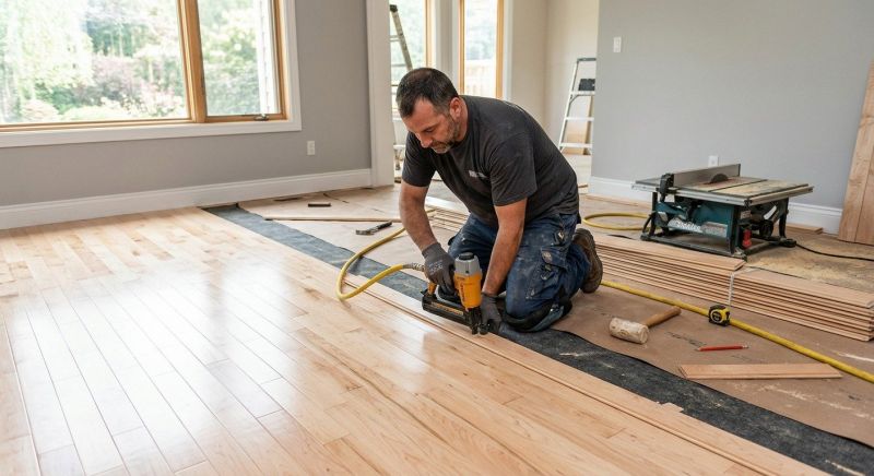 Maple Flooring Installation in Buda, TX
