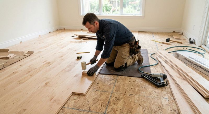 Maple Flooring Installation in Cedar Park, TX