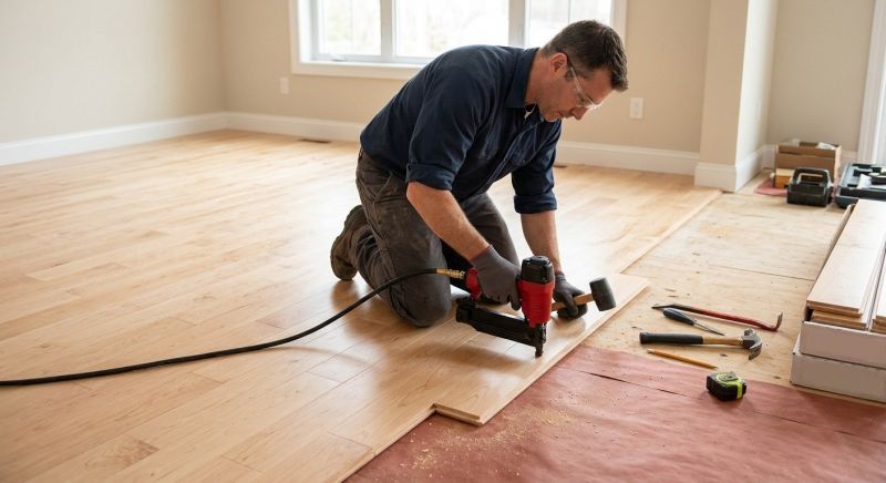 Maple Flooring Installation in Leander, TX