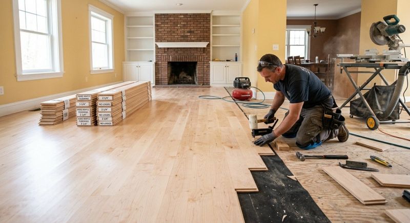 Maple Flooring Installation in Dripping Springs, TX