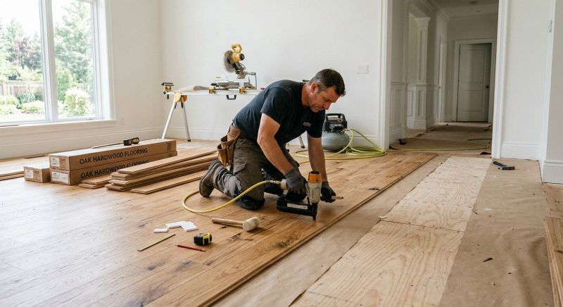 Oak Floor Installation in Blanco, TX