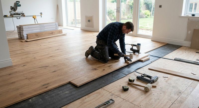 Oak Floor Installation in Leander, TX