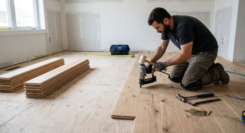 Oak Floor Installation in Leander, TX