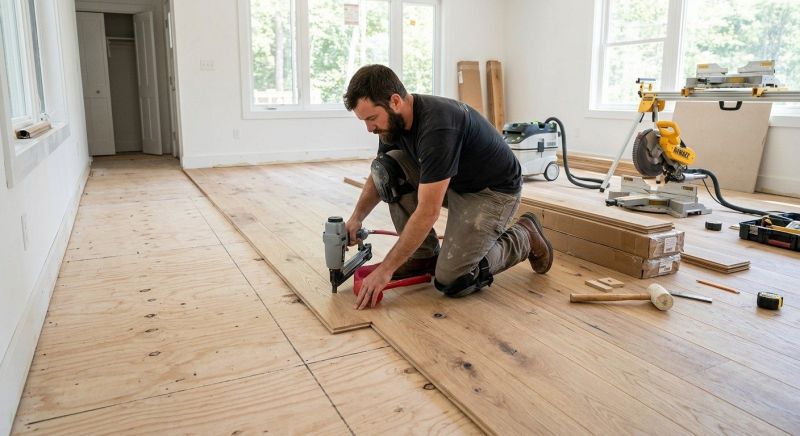 Oak Floor Installation in Spicewood, TX