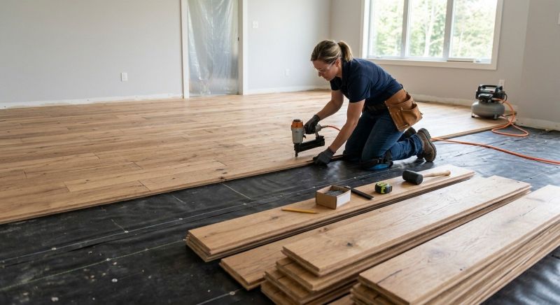 Plank Floor Installation in Dripping Springs, TX